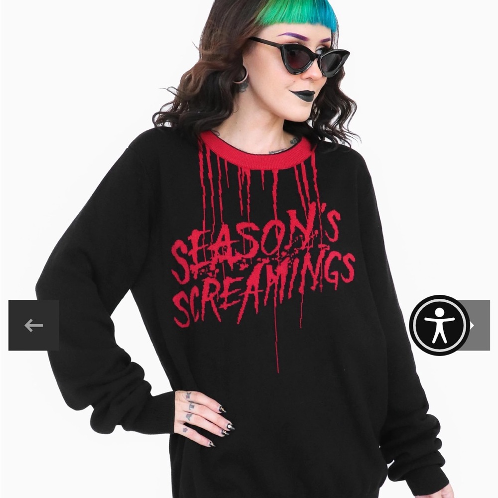 Foxblood Season’s Screamings Holiday Sweatet